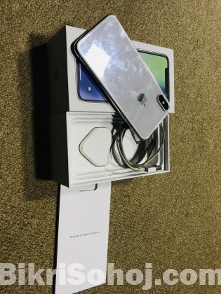 Apple iPhone x 64 gb silver